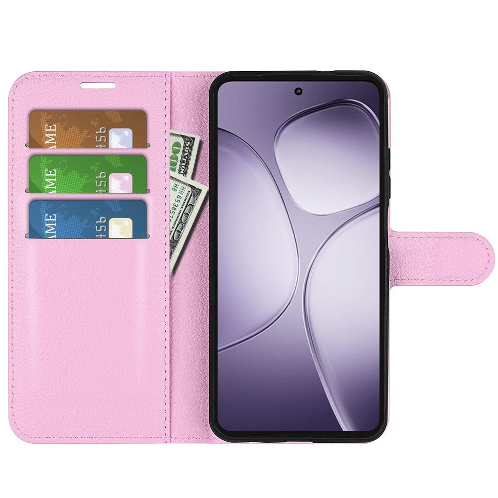 EIDERWOOD Xiaomi 14T Pro Plånboksfodral Litchi Textur - Rosa