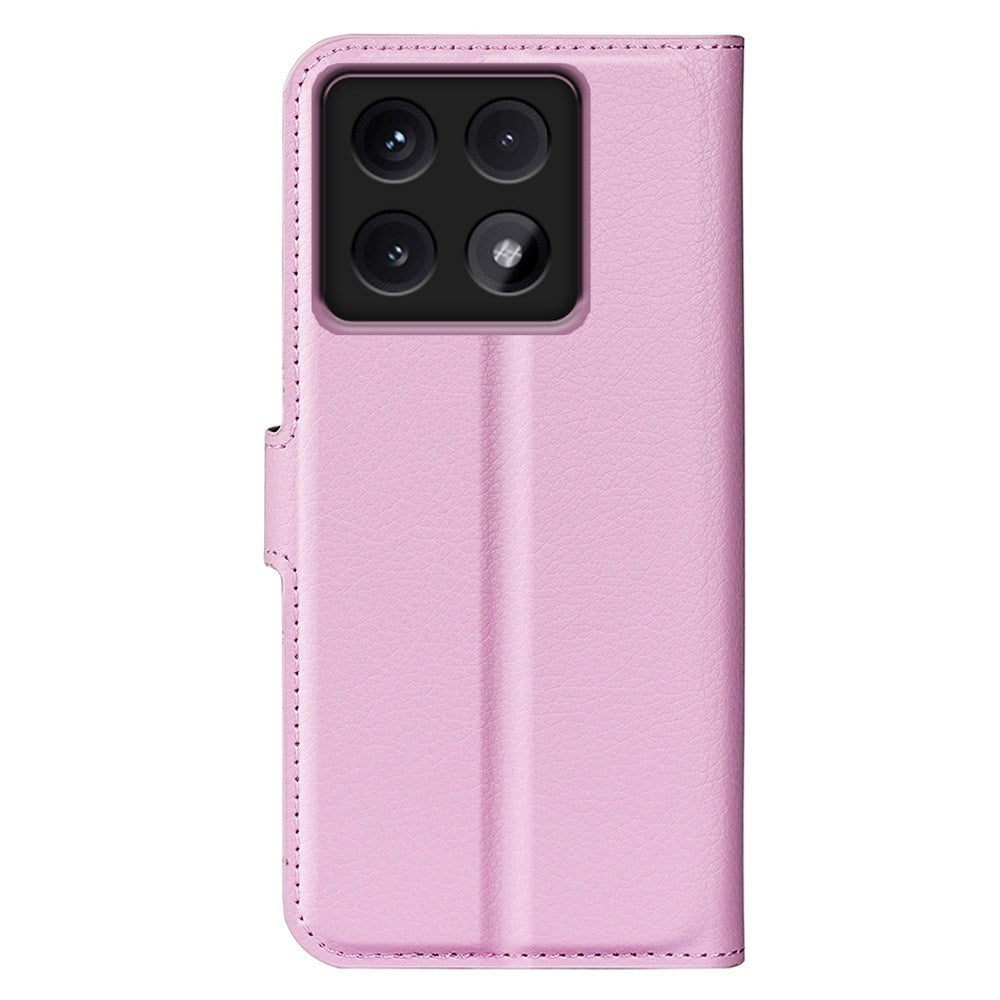 EIDERWOOD Xiaomi 14T Pro Plånboksfodral Litchi Textur - Rosa