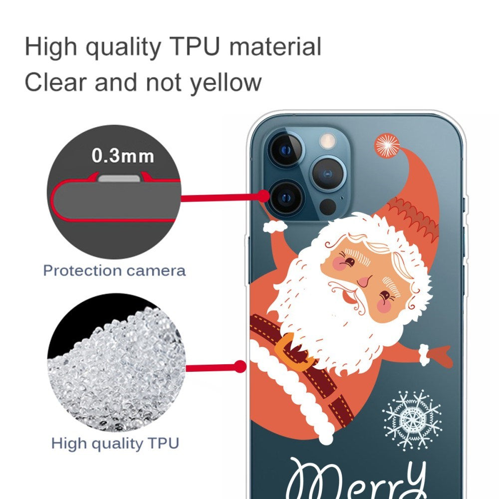 EIDERWOOD iPhone 16 Pro Max Skal Flexibel Plast - Jul-tema - Merry Christmas - Jultomten