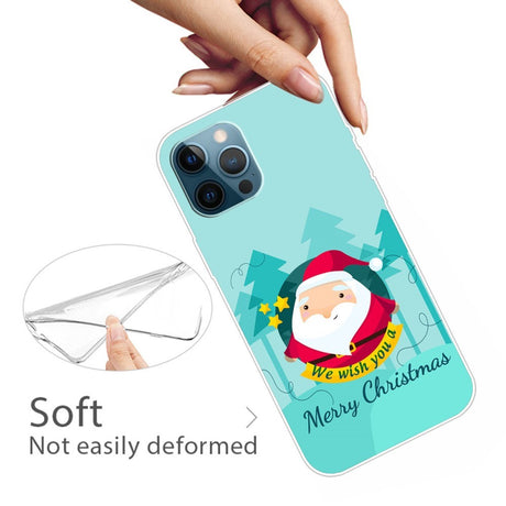 EIDERWOOD iPhone 16 Pro Max Skal Flexibel Plast - Jul-tema - Merry Christmas - Tecknad Jultomte