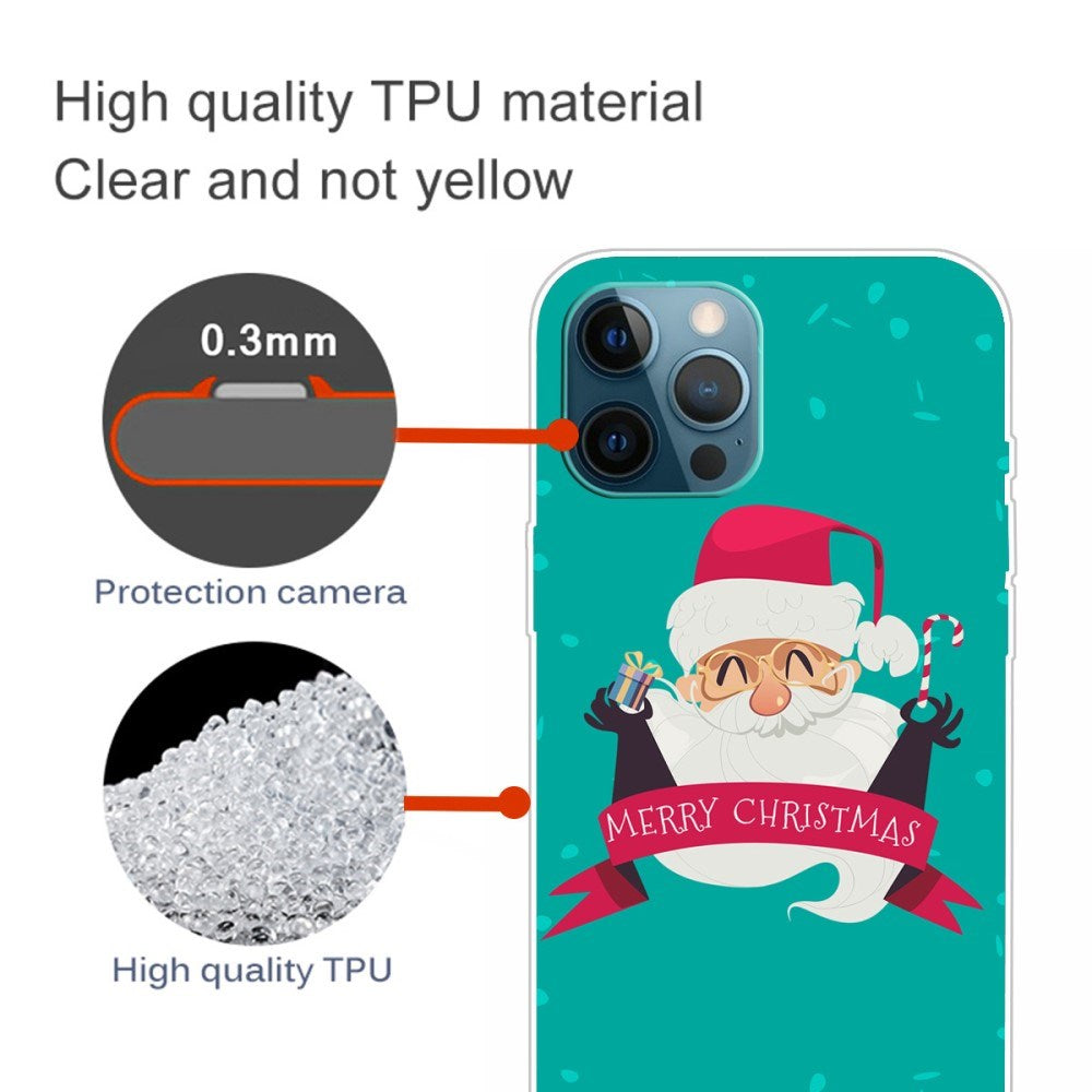 EIDERWOOD iPhone 16 Pro Max Skal Flexibel Plast - Jul-tema - Merry Christmas - Glad Jultomte