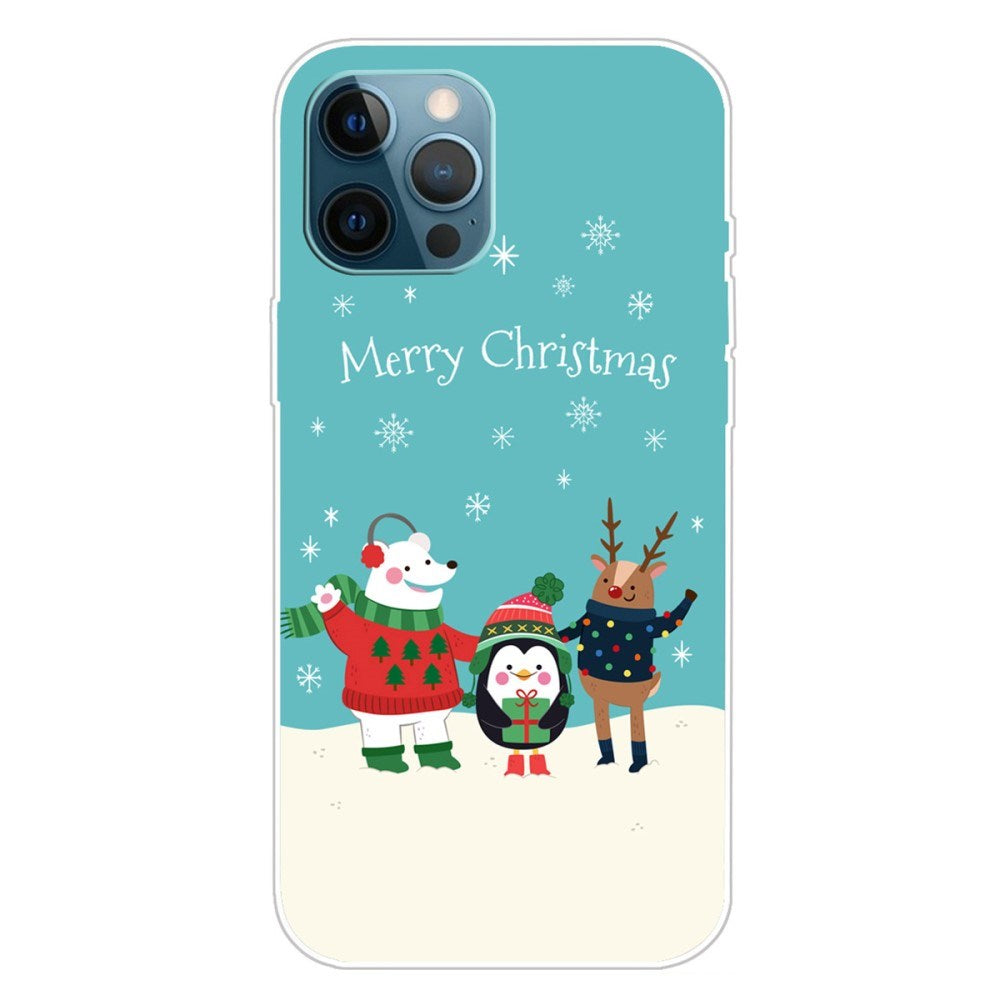 EIDERWOOD iPhone 16 Pro Max Skal Flexibel Plast - Jul-tema - Merry Christmas - Vänner i Snön