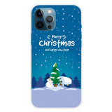 EIDERWOOD iPhone 16 Pro Max Skal Flexibel Plast - Jul-tema - Merry Christmas - Snögubbe och Julgran