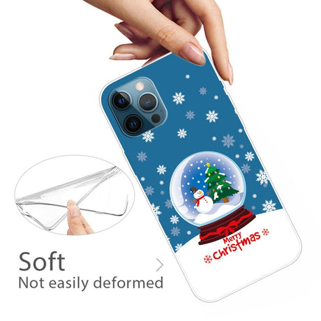 EIDERWOOD iPhone 16 Pro Max Skal Flexibel Plast - Jul-tema - Merry Christmas - Snöklot