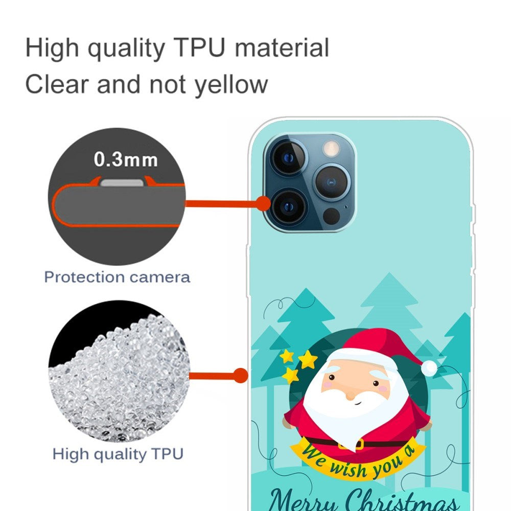 EIDERWOOD iPhone 16 Pro Skal Flexibel Plast - Jul-tema - Merry Christmas - Tecknad Jultomte