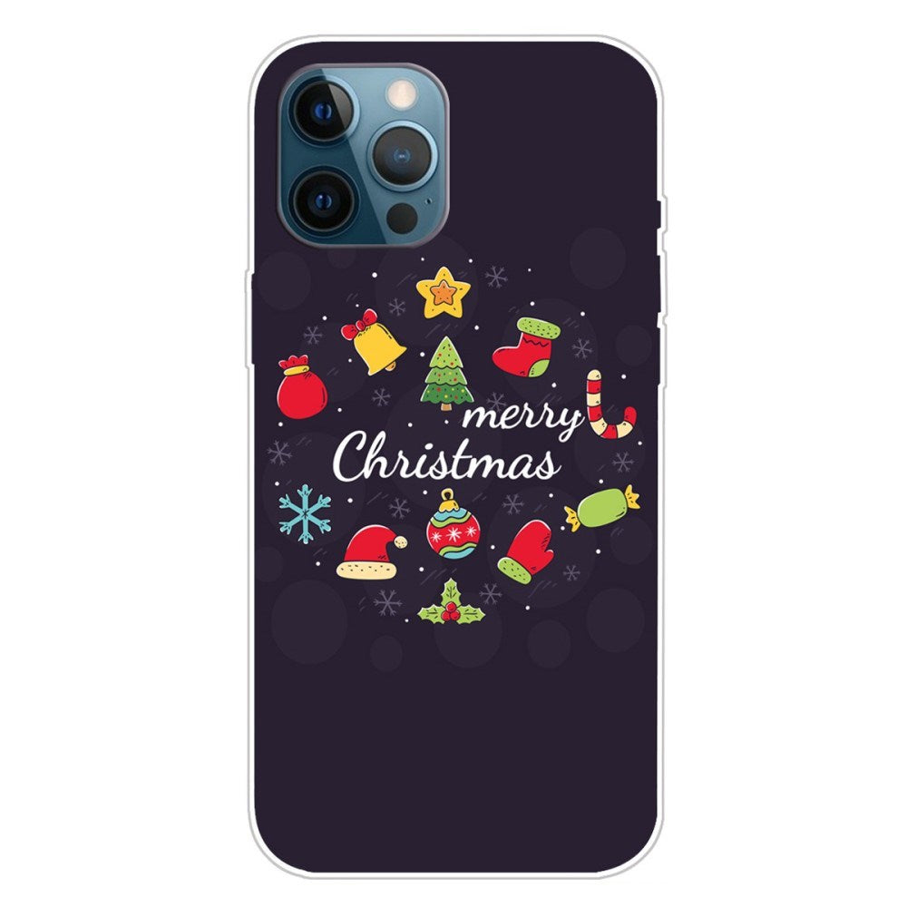 EIDERWOOD iPhone 16 Pro Skal Flexibel Plast - Jul-tema - Merry Christmas - Julpynt