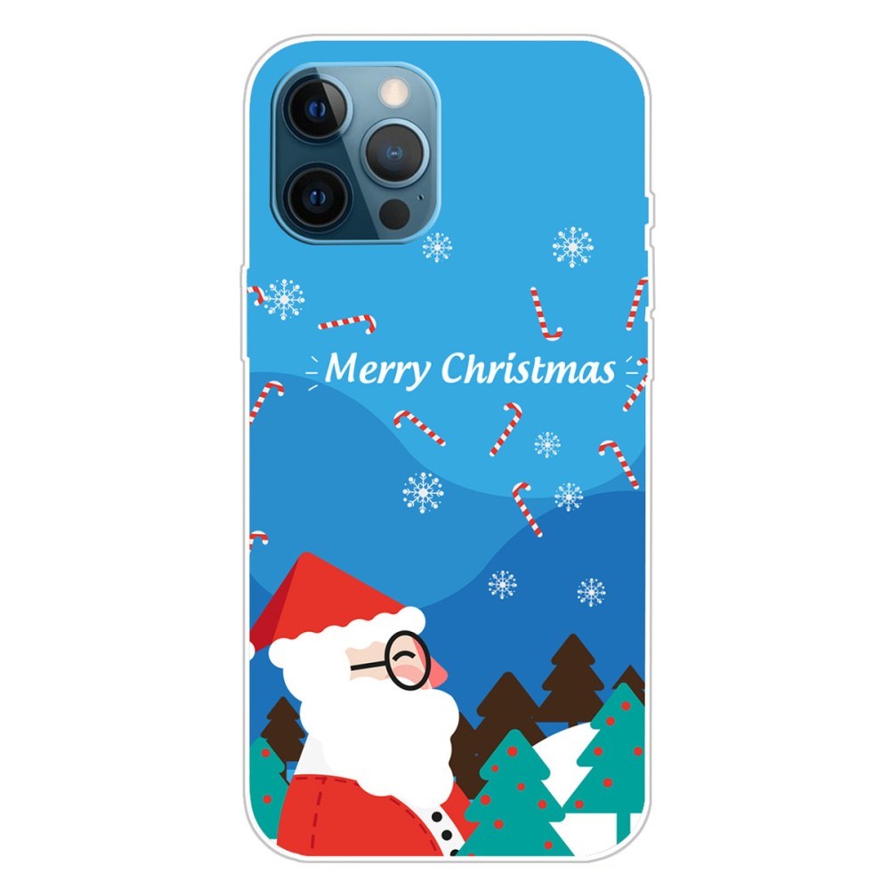 EIDERWOOD iPhone 16 Pro Skal Flexibel Plast - Jul-tema - Merry Christmas - Jultomten i Snöväder