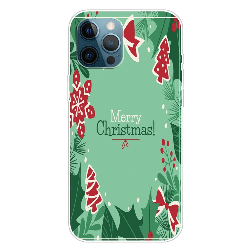 EIDERWOOD iPhone 16 Pro Skal Flexibel Plast - Jul-tema - Merry Christmas - Snögubbe och Julgran