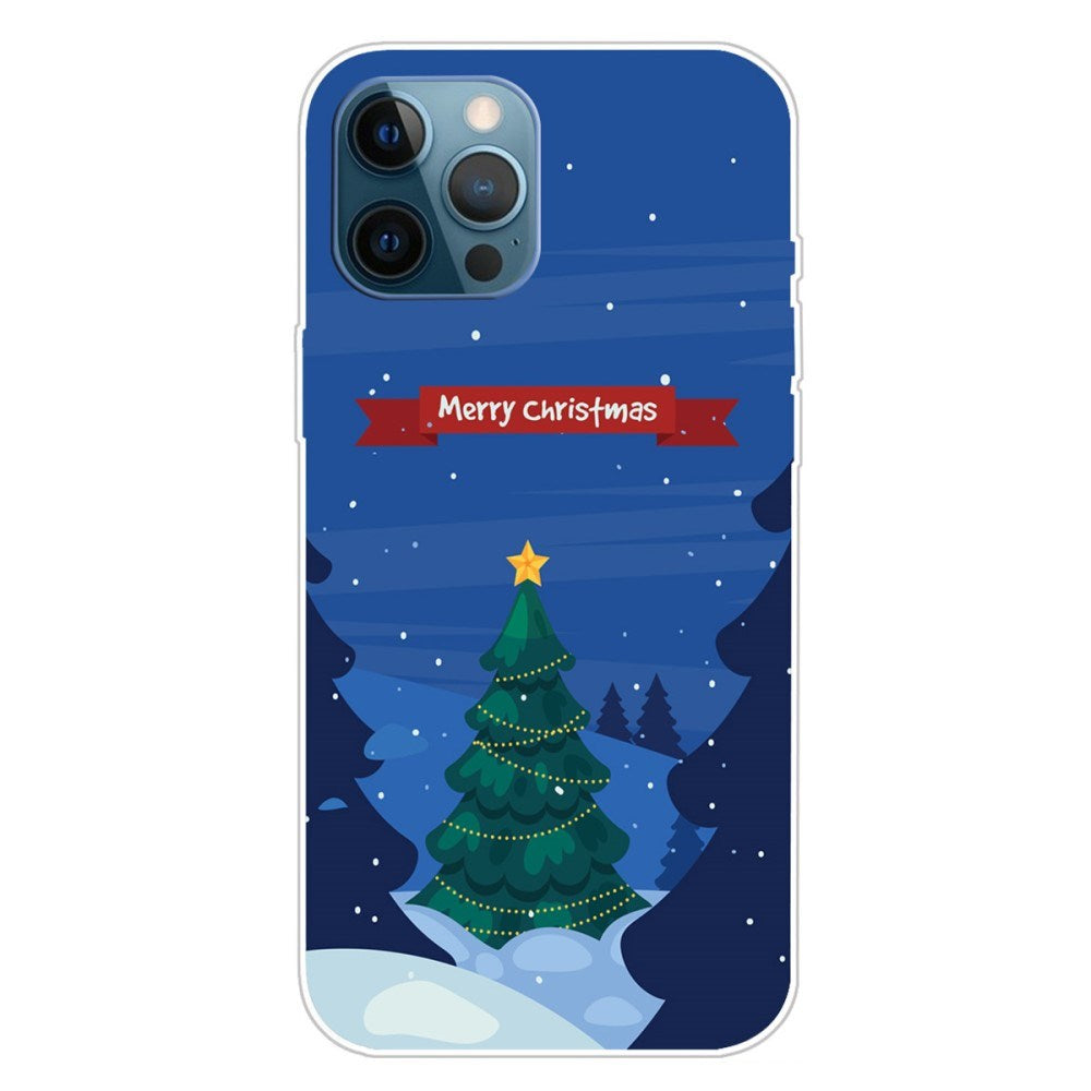 EIDERWOOD iPhone 16 Pro Skal Flexibel Plast - Jul-tema - Merry Christmas - Julgran