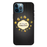 iPhone 16 Pro Flexibel Plast Jule Skal - Merry Christmas - Guld Dekorationer