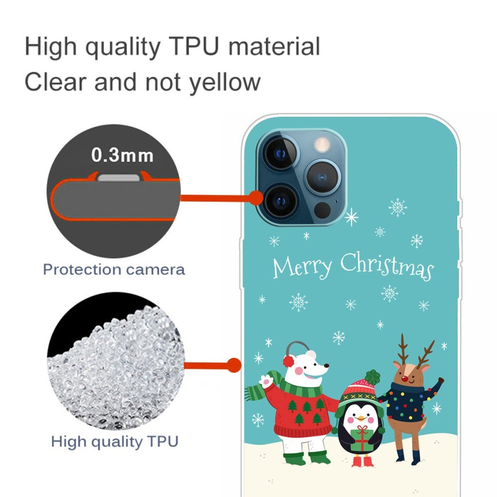 EIDERWOOD iPhone 16 Pro Skal Flexibel Plast - Jul-tema - Merry Christmas - Vänner i Snön