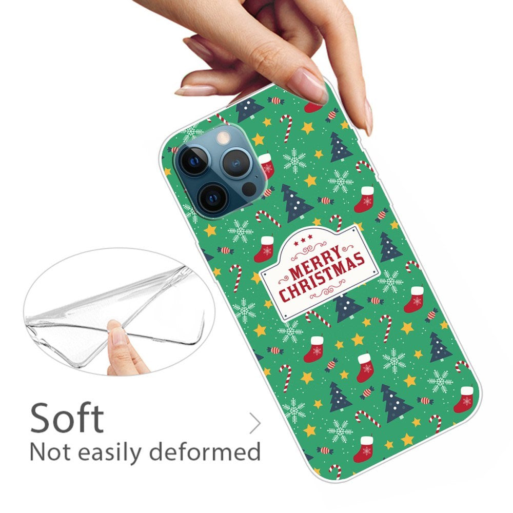 EIDERWOOD iPhone 16 Pro Skal Flexibel Plast - Jul-tema - Merry Christmas - Jultema