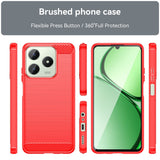 Realme Note 60x (4G) / C63 (4G) / C61 (4G) EIDERWOOD Kolfiber Skal - Röd