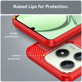 Realme Note 60x (4G) / C63 (4G) / C61 (4G) EIDERWOOD Kolfiber Skal - Röd