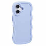iPhone 16 EIDERWOOD Flexibelt Plast Wavy Skal - Lila