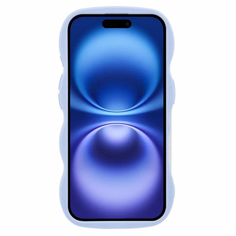 iPhone 16 EIDERWOOD Flexibelt Plast Wavy Skal - Lila