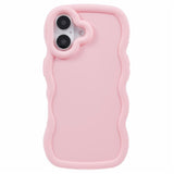 iPhone 16 EIDERWOOD Flexibelt Plast Wavy Skal - Rosa
