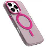 EIDERWOOD iPhone 16 Pro Hybrid Plast Skal - MagSafe Kompatibel - Genomskinlig / Rosa