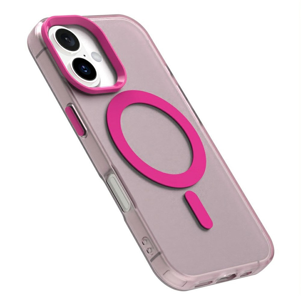 EIDERWOOD iPhone 16 Hybrid Plast Skal - MagSafe Kompatibel - Genomskinlig / Rosa