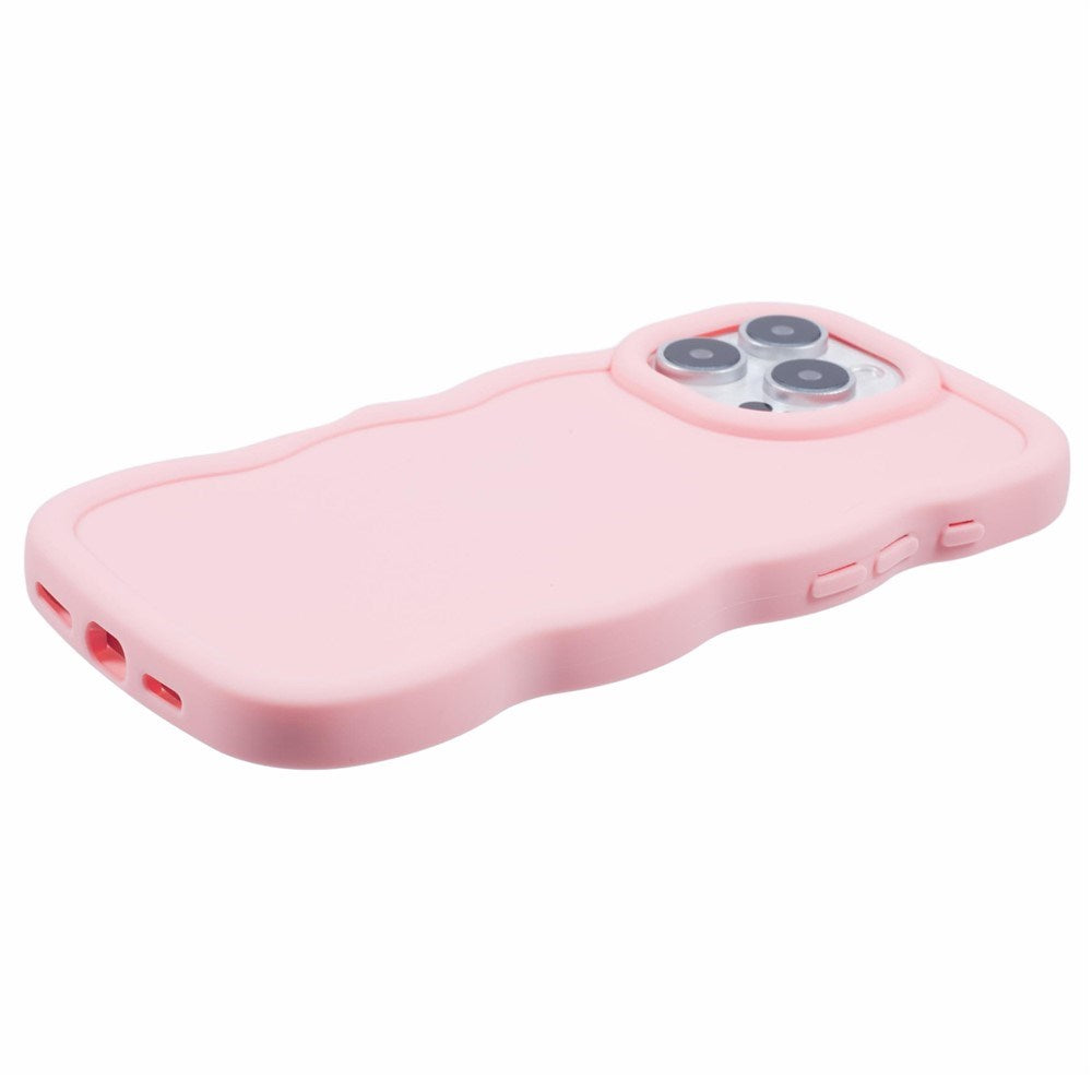 iPhone 16 Pro Max EIDERWOOD Flexibelt Plast Wavy Skal - Rosa