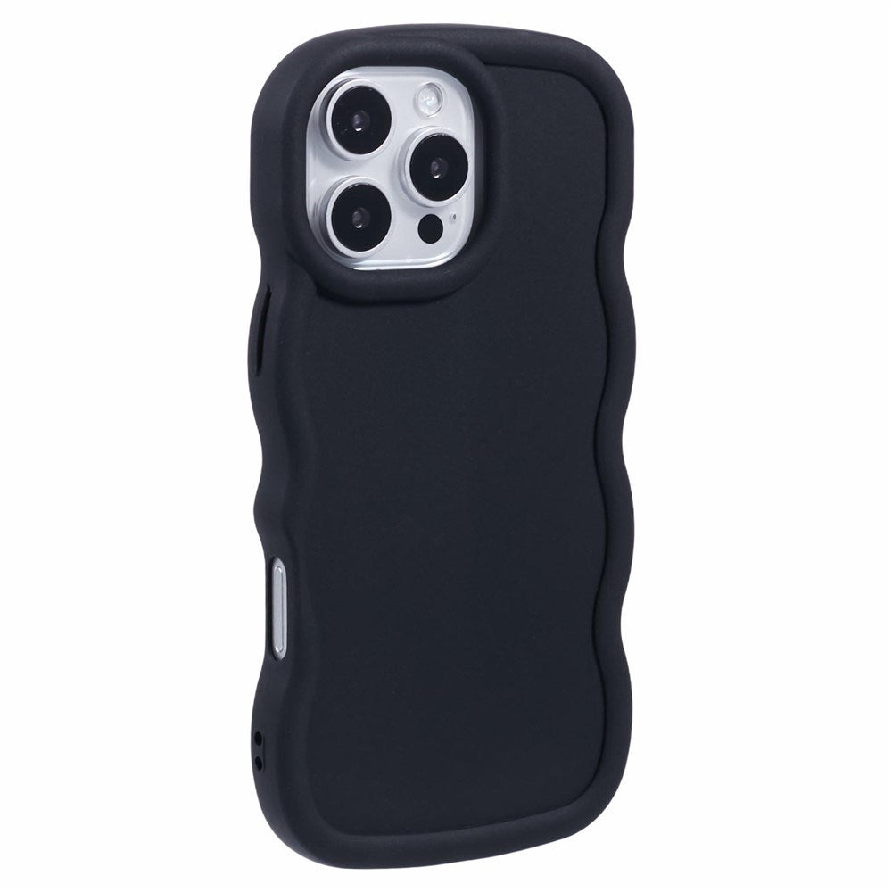 iPhone 16 Pro Max EIDERWOOD Flexibelt Plast Wavy Skal - Svart