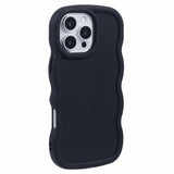 iPhone 16 Pro Max EIDERWOOD Flexibelt Plast Wavy Skal - Svart