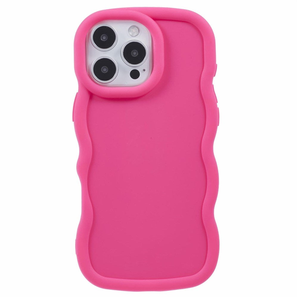 iPhone 16 Pro Max EIDERWOOD Flexibelt Plast Wavy Skal - Pink