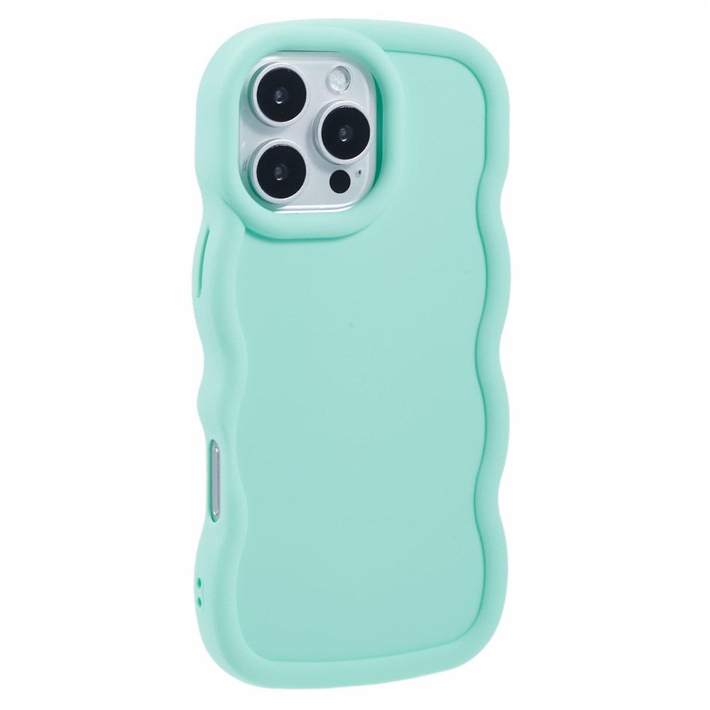 iPhone 16 Pro Max EIDERWOOD Flexibelt Plast Wavy Skal - Blå