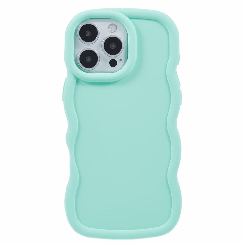 iPhone 16 Pro Max EIDERWOOD Flexibelt Plast Wavy Skal - Blå