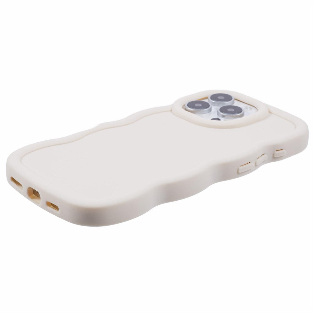 iPhone 16 Pro Max EIDERWOOD Flexibelt Plast Wavy Skal - Vit