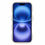 iPhone 16 Plus EIDERWOOD Flexibelt Plast Wavy Skal - Vit