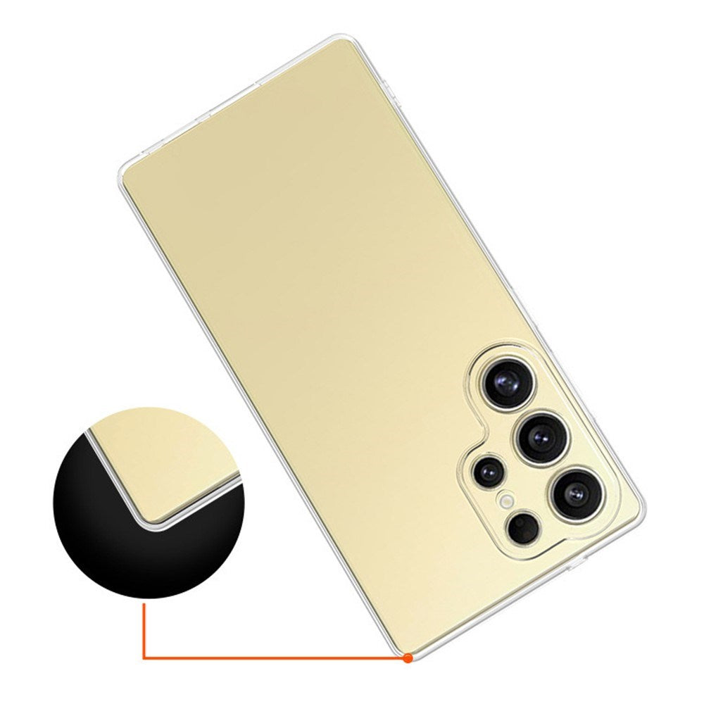 EIDERWOOD Samsung Galaxy S25 Ultra Tunt Flexibelt Plast Skal - Genomskinlig