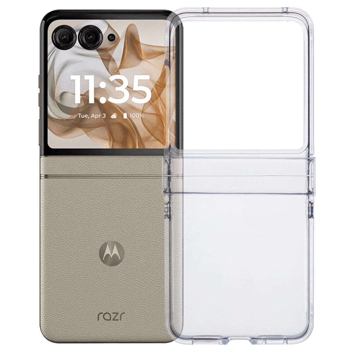 EIDERWOOD Motorola Razr 50 5G Crystal Clear Shockproof Skal Plast - Transparent