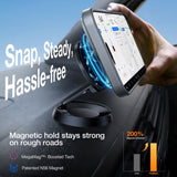 TORRAS iPhone 16 Pro Hybrid Skal m. Ställfunktion - MagSafe Kompatibel - Grå