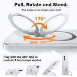 TORRAS iPhone 16 Flexibelt Plast Skal m. Ställfunktion - MagSafe Kompatibel - Genomskinlig