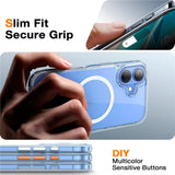 TORRAS iPhone 16 Flexibelt Plast Skal - MagSafe Kompatibel - Genomskinlig