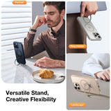 TORRAS iPhone 16 Pro Max Guardian Ostand Series Skal m. Ställ - MagSafe Kompatibel - Rose Gold