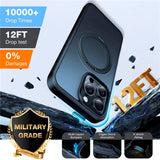 TORRAS iPhone 16 Pro Max Plast Skal m. Kickstand Ring - MagSafe Kompatibel - Svart