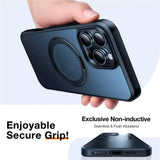 TORRAS iPhone 16 Pro Max Plast Skal m. Kickstand Ring - MagSafe Kompatibel - Svart