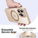 TORRAS iPhone 16 Pro Max Plast Skal m. Kickstand Ring - MagSafe Kompatibel - Rose Gold