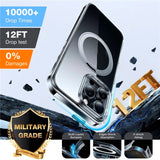 TORRAS iPhone 16 Pro Max Plast Skal m. Kickstand Ring - MagSafe Kompatibel - Genomskinlig