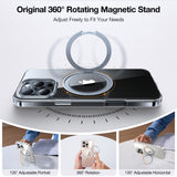 TORRAS iPhone 16 Pro Max Plast Skal m. Kickstand Ring - MagSafe Kompatibel - Genomskinlig