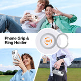 TORRAS iPhone 16 Pro Max Plast Skal m. Kickstand Ring - MagSafe Kompatibel - Genomskinlig