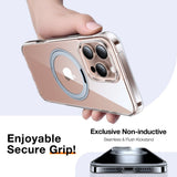 TORRAS iPhone 16 Pro Max Plast Skal m. Kickstand Ring - MagSafe Kompatibel - Genomskinlig