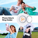 TORRAS iPhone 16 Flexibelt Plast Skal m. Ringstativ - MagSafe Kompatibel - Genomskinlig