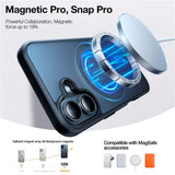 TORRAS iPhone 16 Flexibelt Plast Skal m. Ringstativ - MagSafe Kompatibel - Svart