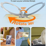 TORRAS Samsung Galaxy S24 Ultra Hybrid Skal m. Roterande Kickstand - MagSafe Kompatibelt - Svart