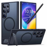 TORRAS Samsung Galaxy S24 Ultra Hybrid Skal m. Kickstand - MagSafe Kompatibel - Svart