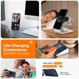 TORRAS Samsung Galaxy S24 Ultra Hybrid Skal m. Kickstand - MagSafe Kompatibel - Svart