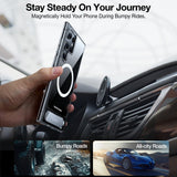 TORRAS Samsung Galaxy S24 Ultra Hybrid Skal m. Kickstand - MagSafe Kompatibel - Genomskinlig